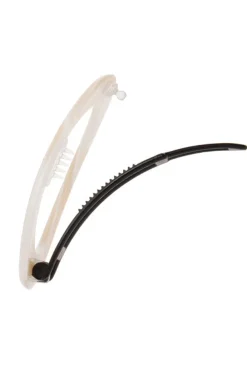 Cutout Oval Plastic Tige Boule Barrette - Classic