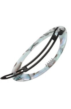 Cutout Oval Plastic Tige Boule Barrette - Classic