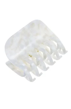 Large Double Tooth Claw Clip - Coconut Milk